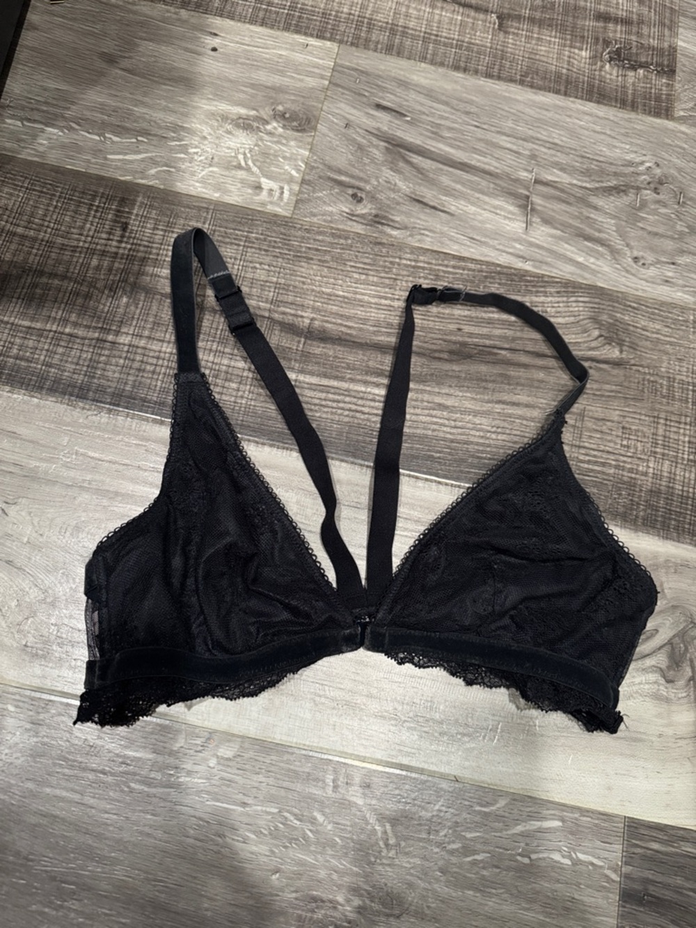 Victoria's Secret Black Lace Triangle Bralette